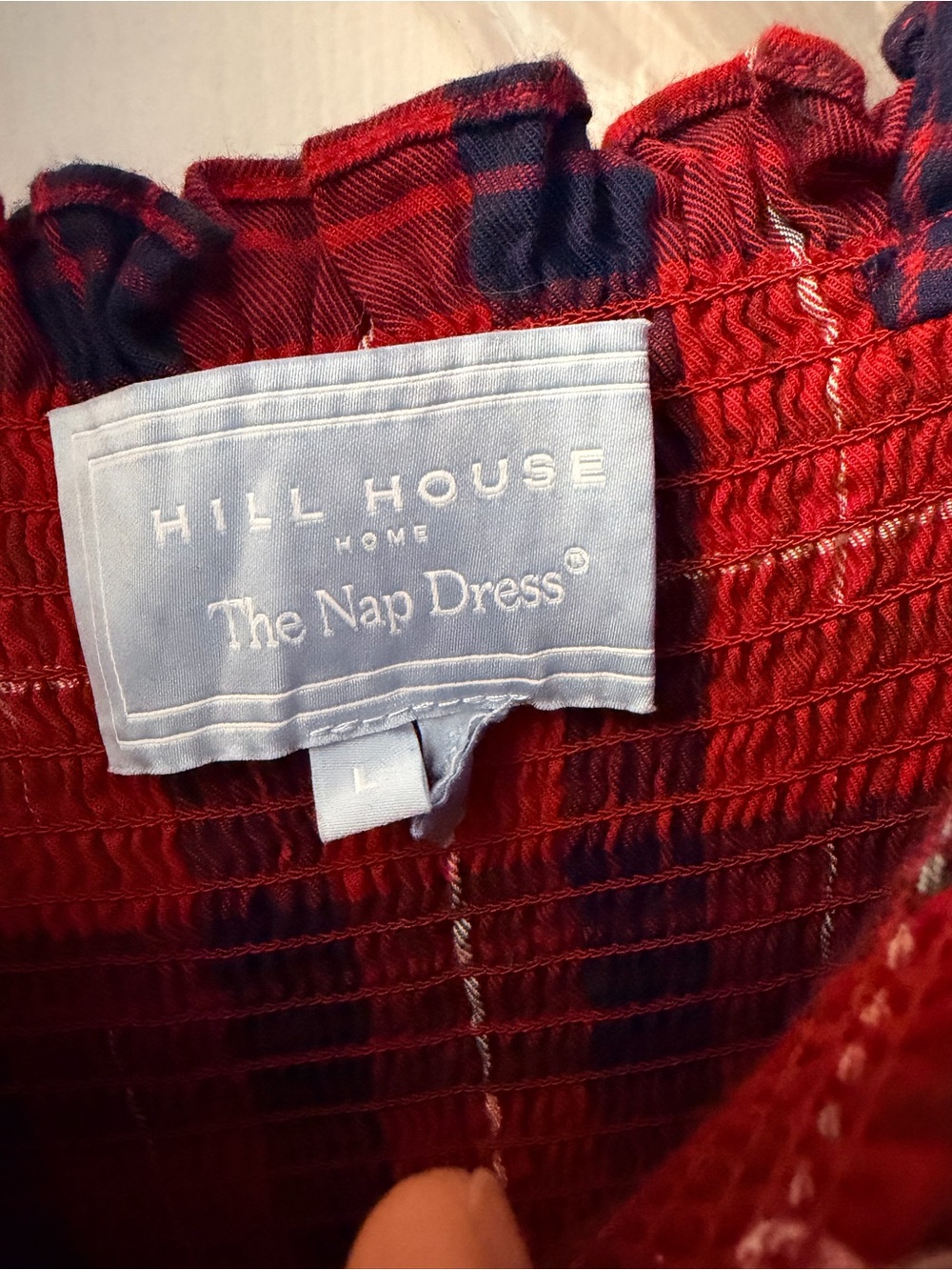 Hill House Red and Navy Plaid Nap Dress - Picture 2 of 2